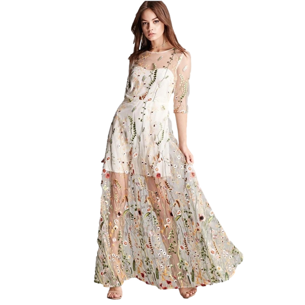 L’atiste NWT By Amy floral mid sleeve cutout Maxi